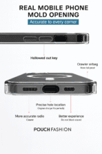 iPhone 15 Plus Transparent MagSafe Case auto draft