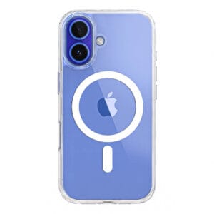 iphone 16 plus transparent magsafe case – crystal clear shockproof back cover | strong magnetic lock | slim & premium design