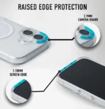 Transparent MagSafe Case for iPhone 15 Plus | Crystal Clear Shockproof Back Cover with Strong Magnetic Lock, Camera Protection & Slim Fit auto draft