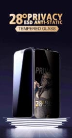 iPhone 16 Pro 28° Privacy Tempered Glass | Anti-Spy Screen Protector | 9H Edge-to-Edge Shield auto draft
