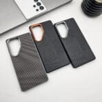 NY Original Carbon Fiber Case for Samsung Galaxy S24 Ultra – Premium Slim Armor Protection(gray colour) ny original carbon fiber case for samsung galaxy s25 ultra – premium slim armor protection back cover, shockproof design, raised camera guard, gray color