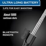 Mobile Tripod MP-01S with Bluetooth Remote | Adjustable Selfie Stick & Stand | Stable 3-Leg Tripod for Video Shooting, Reels, Vlogging & Photography mobile tripod mp 01s with bluetooth remote | adjustable selfie stick & stand | stable 3 leg tripod for video shooting, reels, vlogging & photography