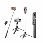 Mobile Tripod MP-01S with Bluetooth Remote | Adjustable Selfie Stick & Stand | Stable 3-Leg Tripod for Video Shooting, Reels, Vlogging & Photography mobile tripod mp 01s with bluetooth remote | adjustable selfie stick & stand | stable 3 leg tripod for video shooting, reels, vlogging & photography